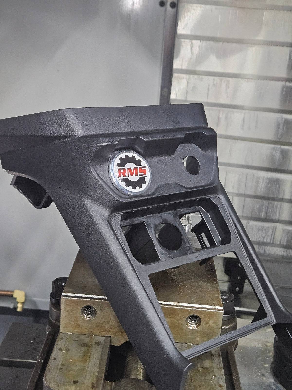 Billet Push to start button for maverick r, with logo design, front in dash piece