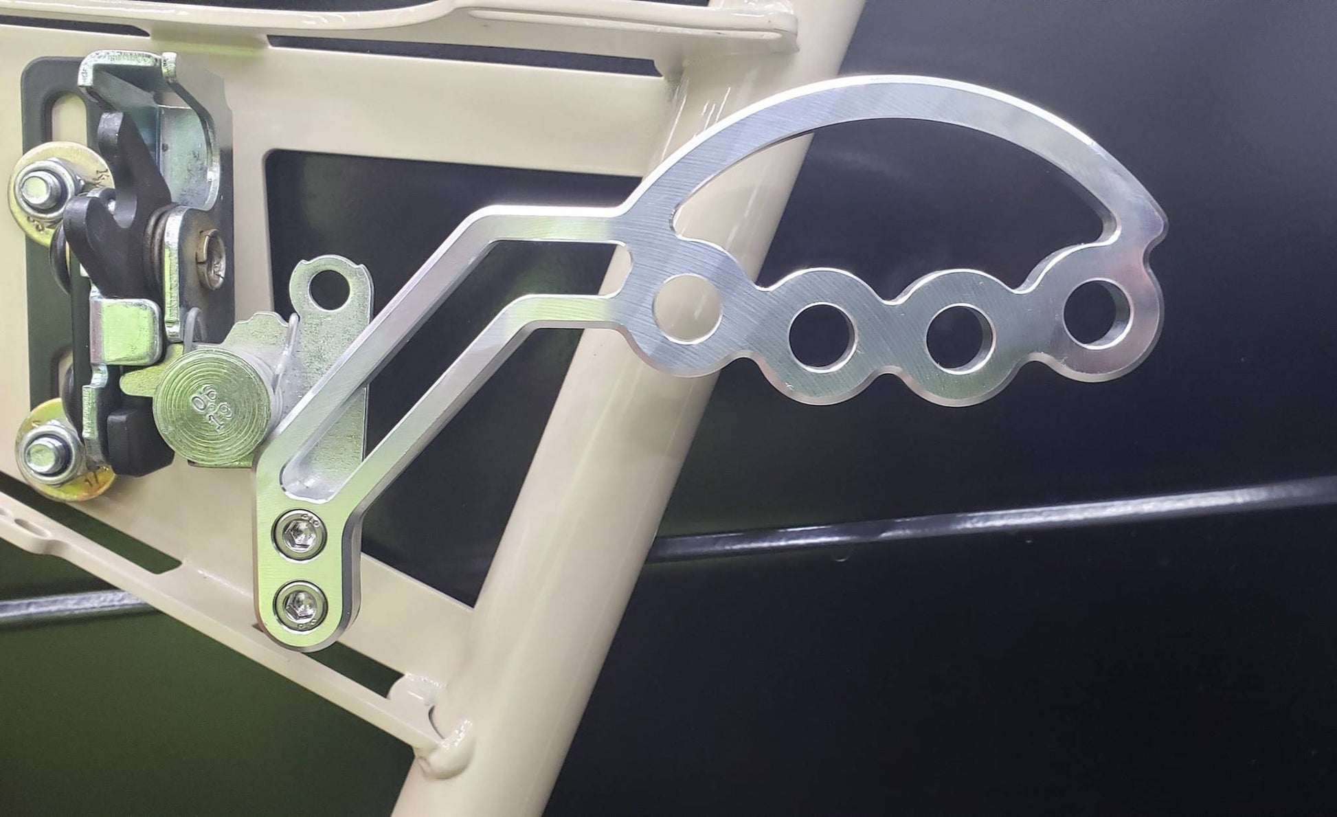 Can-Am X3 Billet Door Handle mounted in door