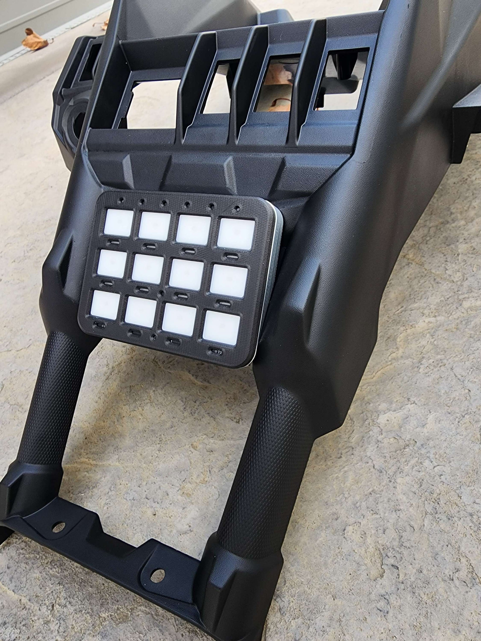 Close-up view of Switch Pros RCR mount wiring connections