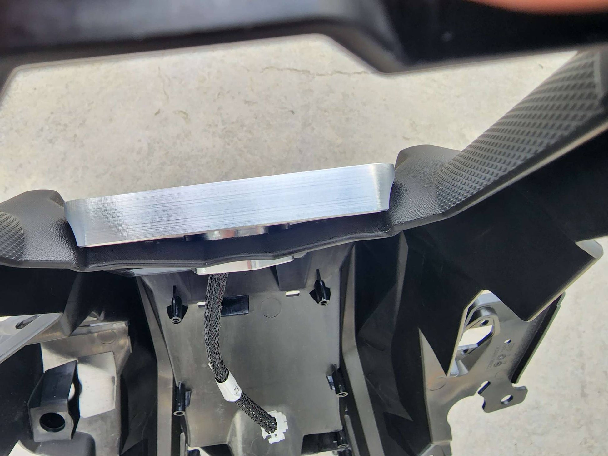 Switch Pros RCR mount fitted in Can-Am X3 dashboard